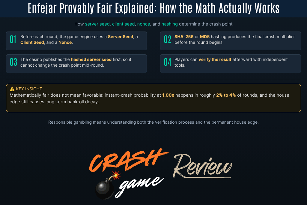 Enfejar Provably Fair Explained: How the Math Actually Works