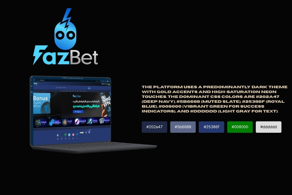 FazBet color pallet